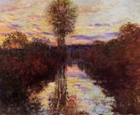 Monet, Claude Oscar - The Small Arm of the Seine at Mosseaux, Evening